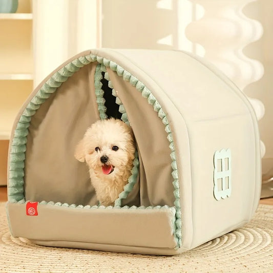 Kennel Winter Warm Small Dog House Closed - My Store